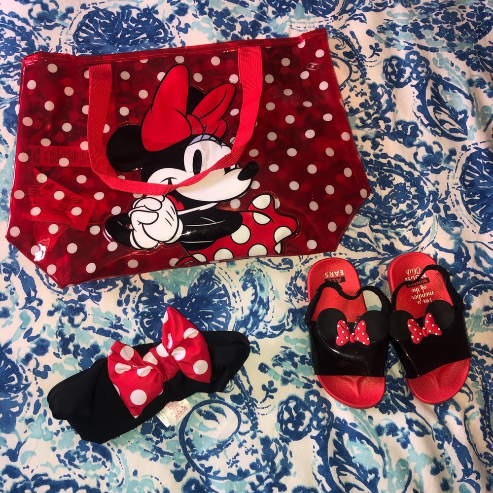 Toddler Girl Disney Minnie Mouse Beach Pool Set